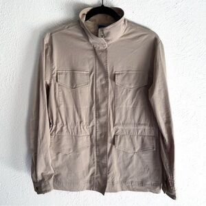 Kit and Ace Women’s Utility Jacket Size Small Beige/Taupe Stretch